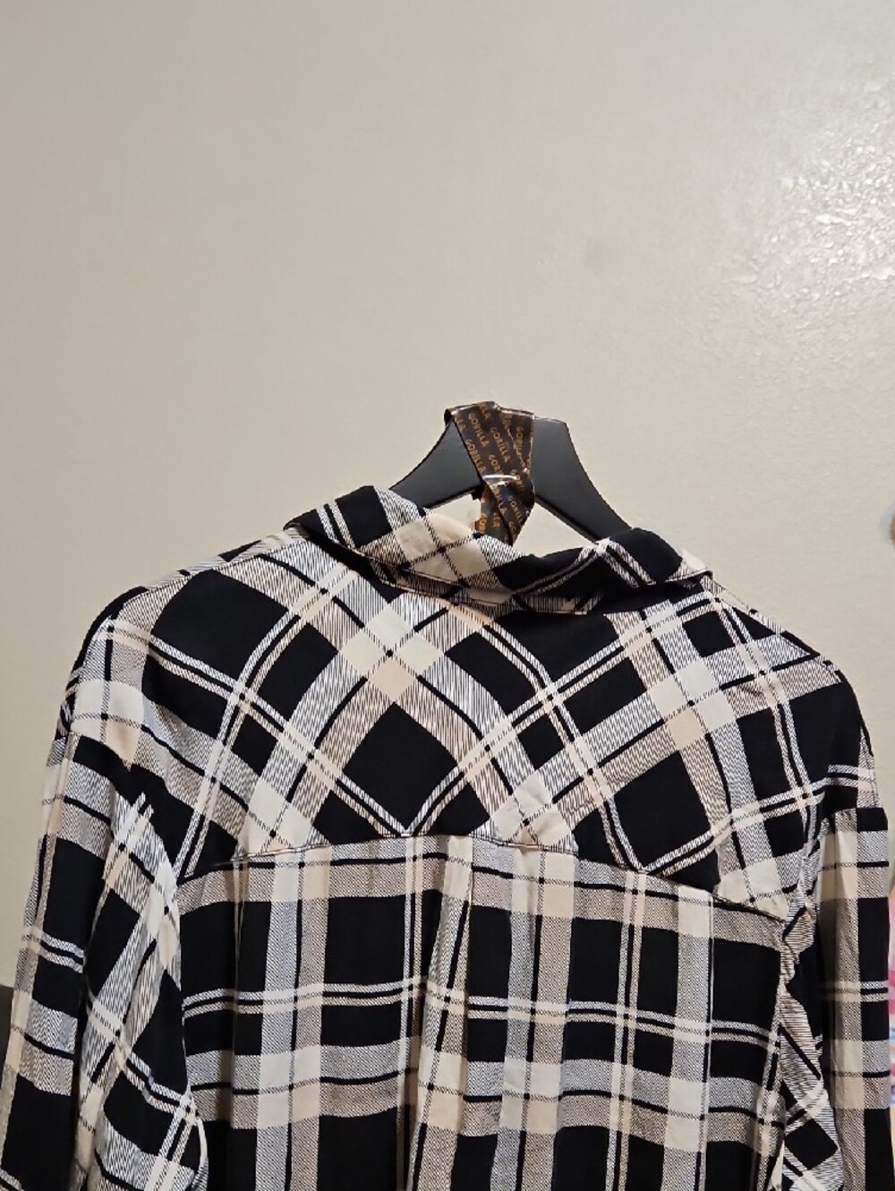 torrid Black and Cream Plaid Shirt - Picture 5 of 8